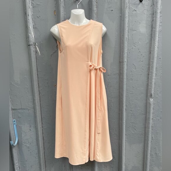 Oak + Fort Peach Pink tie side Dress, size Small - Picture 1 of 8
